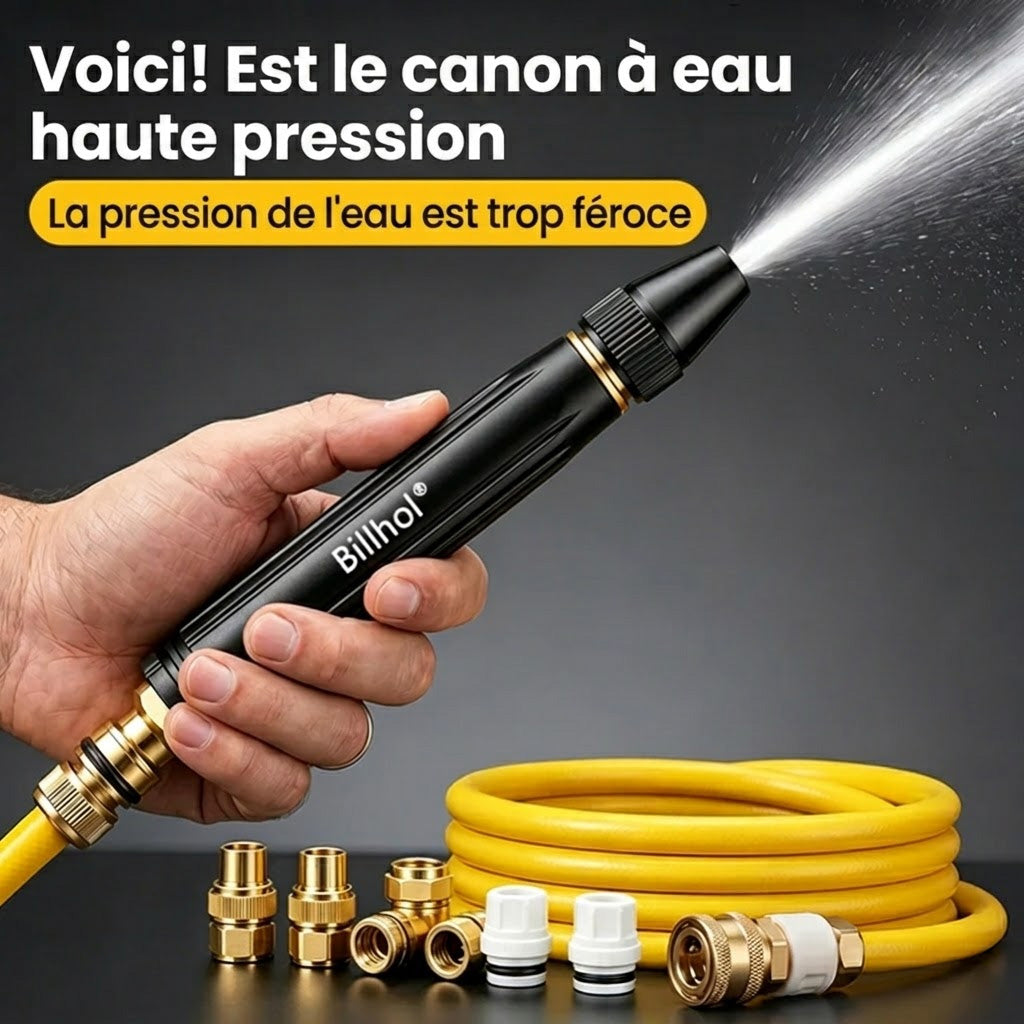 💥50 % de réduction — Dernier jour丨Billhol® 🏆Pistolet à eau haute pression pour lavage de voiture à domicile, indispensable pour arroser les plantes et les légumes, ainsi que pour laver la voiture.👍💦