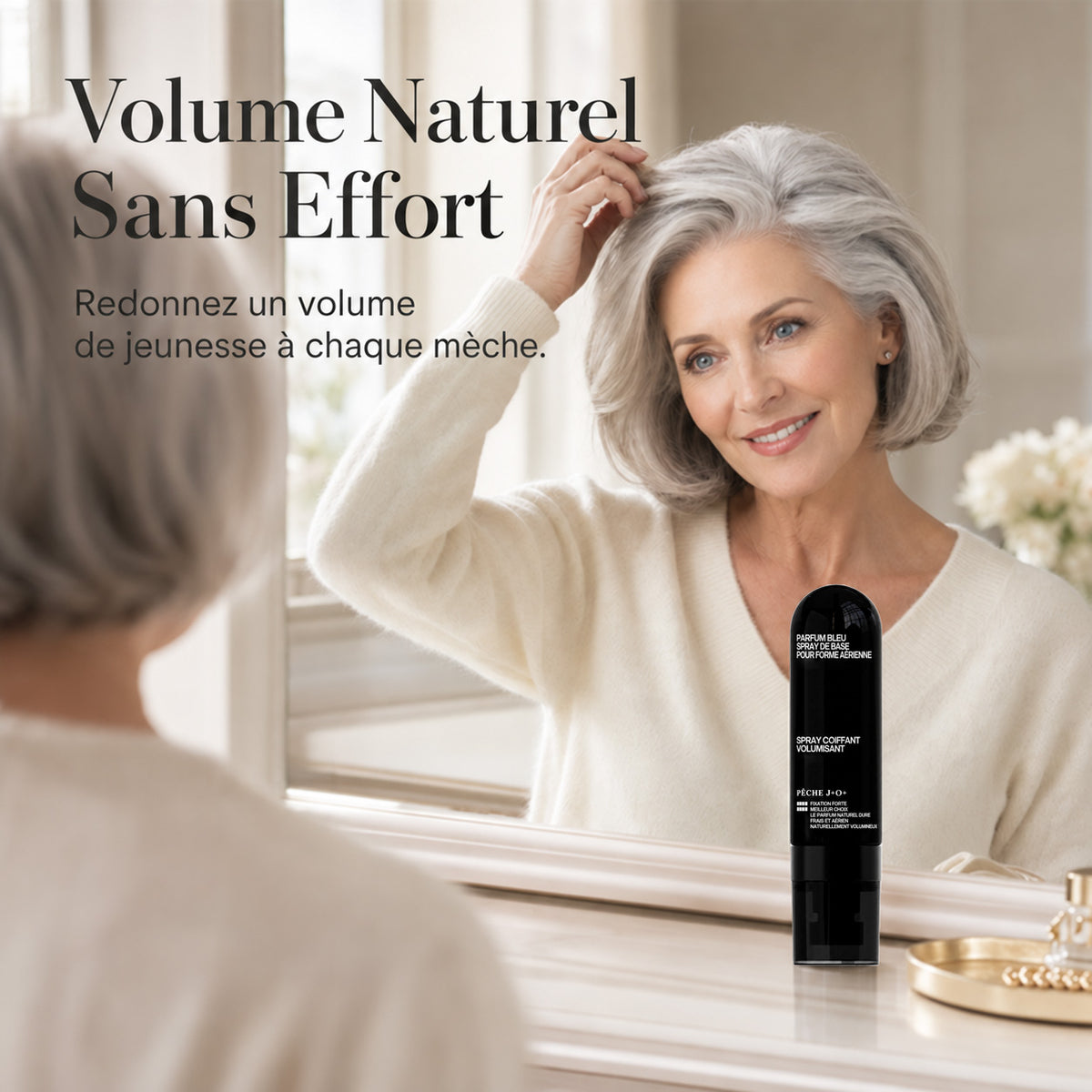 90ml GarageLine® Spray Coiffant Volumateur, Brume Longue Durée au Parfum de Pêche Douce