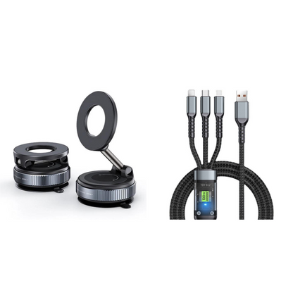 📱🚗REBYIPO®📶 PROMO LIMITÉE 50% ! Support Téléphone Voiture Rotatif 360° Pliable – Fixation Tableau de Bord, Ventouse Gel Réutilisable, Coussinets Silicone Antidérapants, Installation Instantanée ⚡