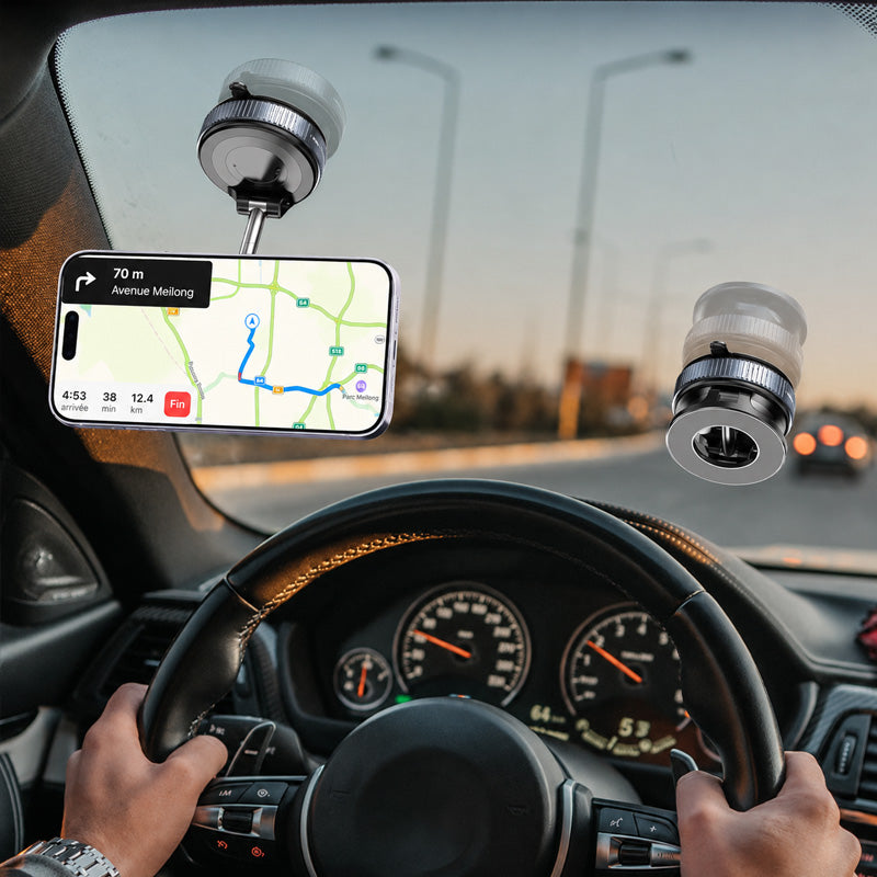📱🚗REBYIPO®📶 PROMO LIMITÉE 50% ! Support Téléphone Voiture Rotatif 360° Pliable – Fixation Tableau de Bord, Ventouse Gel Réutilisable, Coussinets Silicone Antidérapants, Installation Instantanée ⚡
