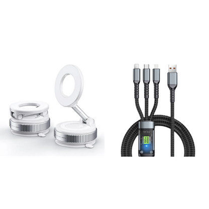 📱🚗REBYIPO®📶 PROMO LIMITÉE 50% ! Support Téléphone Voiture Rotatif 360° Pliable – Fixation Tableau de Bord, Ventouse Gel Réutilisable, Coussinets Silicone Antidérapants, Installation Instantanée ⚡