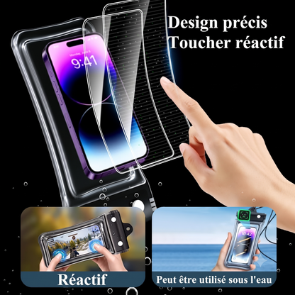 📱 Billhol® | Pochette Étanche Universelle pour Smartphone IPX8 🌊- Étui Tactile et Transparent