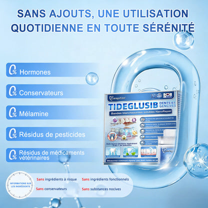 bigoGarageLine®🦷 TIDEGlUSIB TOOTH & GUM NanoRepair : bandelettes blanchissantes à dissolution rapide ✨ (Aide à soutenir la régénération dentaire et à soulager l’inconfort des gencives ainsi que d’autres problèmes bucco-dentaires courants)