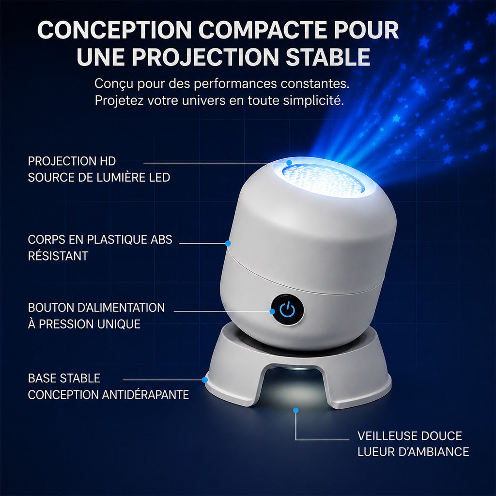 🔥🔥🎇💡 DERNIER JOUR : -70% DE RÉDUCTION 丨🌠 Projecteur de veilleuse intelligent REBYIPO® — Projecteur holographique 5D ciel étoilé & océan 🌠