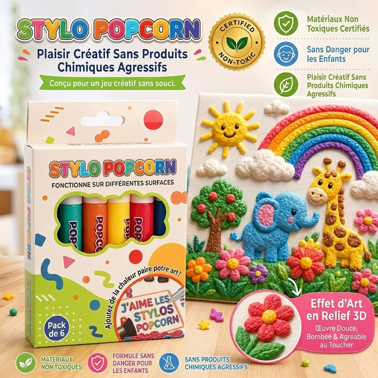 🔥Économisez 50 % en commandant aujourd’hui 丨🖌️🖌️🎇IEY® Stylo à relief 3D – Transformez vos dessins plats en art 3D tactile 🪄