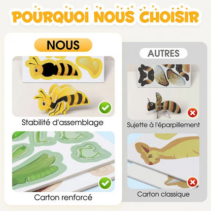 🔥🔥🔥🦄Billhol® Puzzle 3D Éducatif pour Enfants📚💎