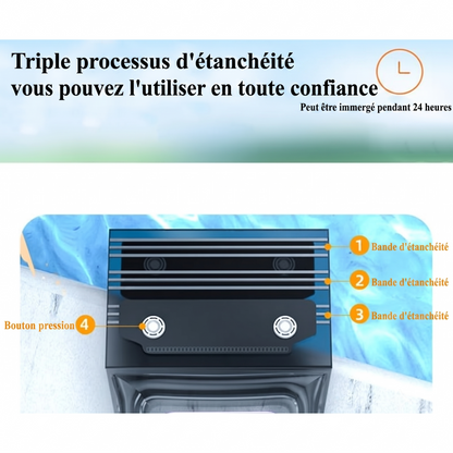 📱 Billhol® | Pochette Étanche Universelle pour Smartphone IPX8 🌊- Étui Tactile et Transparent