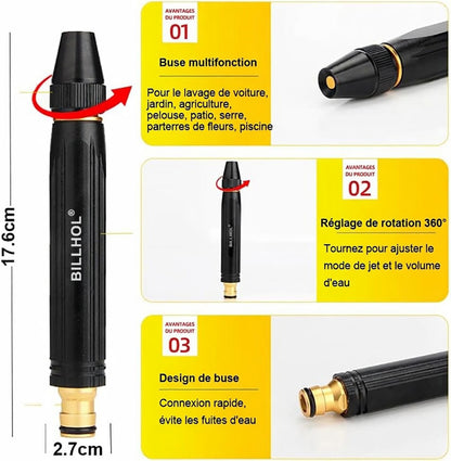 🎶 Offre à durée limitée : Plus vous achetez, plus vous recevez ! - Pistolet haute pression de lavage auto pour la maison Billhol®