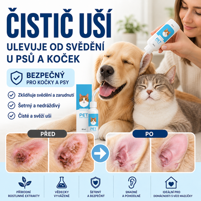 Dnes SLEVA 50 % | CureVivo® Čistič uší pro psy a kočky 👩‍🔬Jemná přírodní péče o uši s rostlinnými extrakty 🌿🎉04