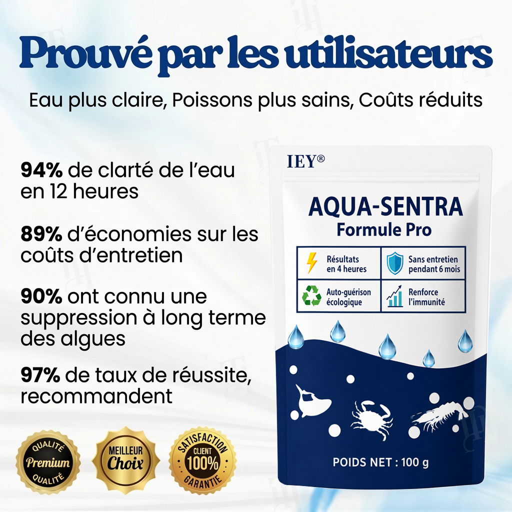 💧IEY® Aqua-Sentra Pro Formula– End Algae Nightmares, Restore Your Pond’s Beauty Fast!