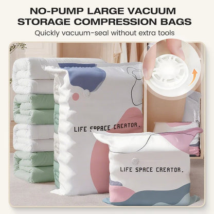 Sac de rangement sous vide grande capacité – sans pompe