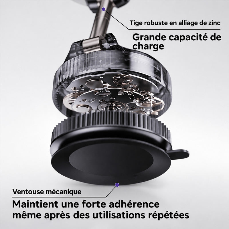 📱🚗REBYIPO®📶 PROMO LIMITÉE 50% ! Support Téléphone Voiture Rotatif 360° Pliable – Fixation Tableau de Bord, Ventouse Gel Réutilisable, Coussinets Silicone Antidérapants, Installation Instantanée ⚡
