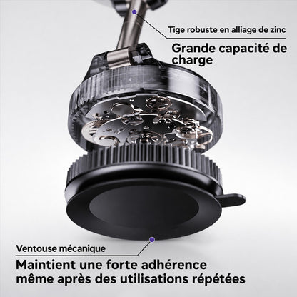 📱🚗REBYIPO®📶 PROMO LIMITÉE 50% ! Support Téléphone Voiture Rotatif 360° Pliable – Fixation Tableau de Bord, Ventouse Gel Réutilisable, Coussinets Silicone Antidérapants, Installation Instantanée ⚡