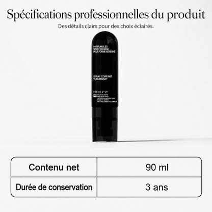 90ml GarageLine® Spray Coiffant Volumateur, Brume Longue Durée au Parfum de Pêche Douce
