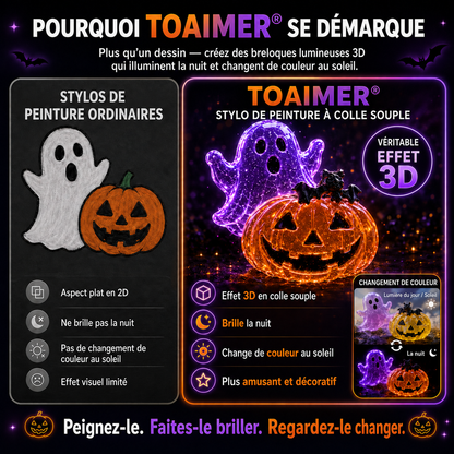 🚨 DERNIER JOUR -50% !🎃 Toaimer® Kit créatif magique 3D fluorescent à changement de couleur👻