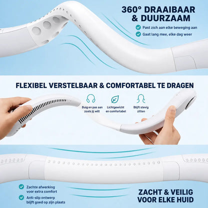 ❄️ Billhol® | Ventilateur de cou - Ventilateur portable rechargeable pour un refroidissement instantané !|❄️🎁 DERNIER JOUR : -70 % DE RÉDUCTION