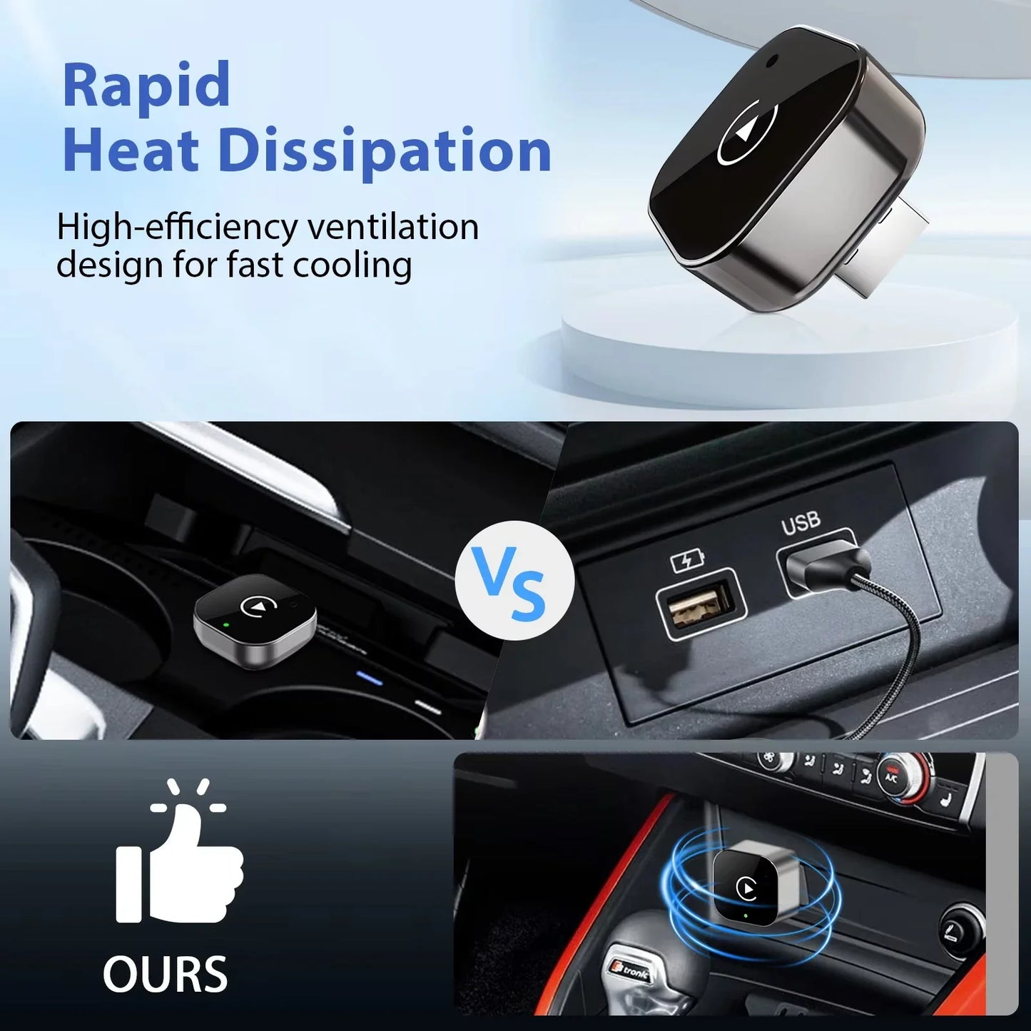 Adaptateur CarPlay Sans fil pour Voiture