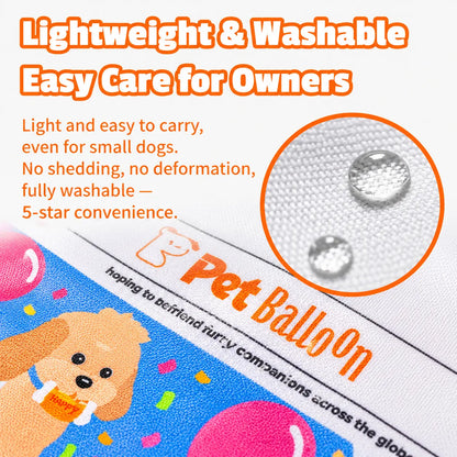 🔥🔥🔥Durable Crinkle Balloon Dog Toy - Newspaper Print Chew Toy for Boredom Relief & Teeth Cleaning