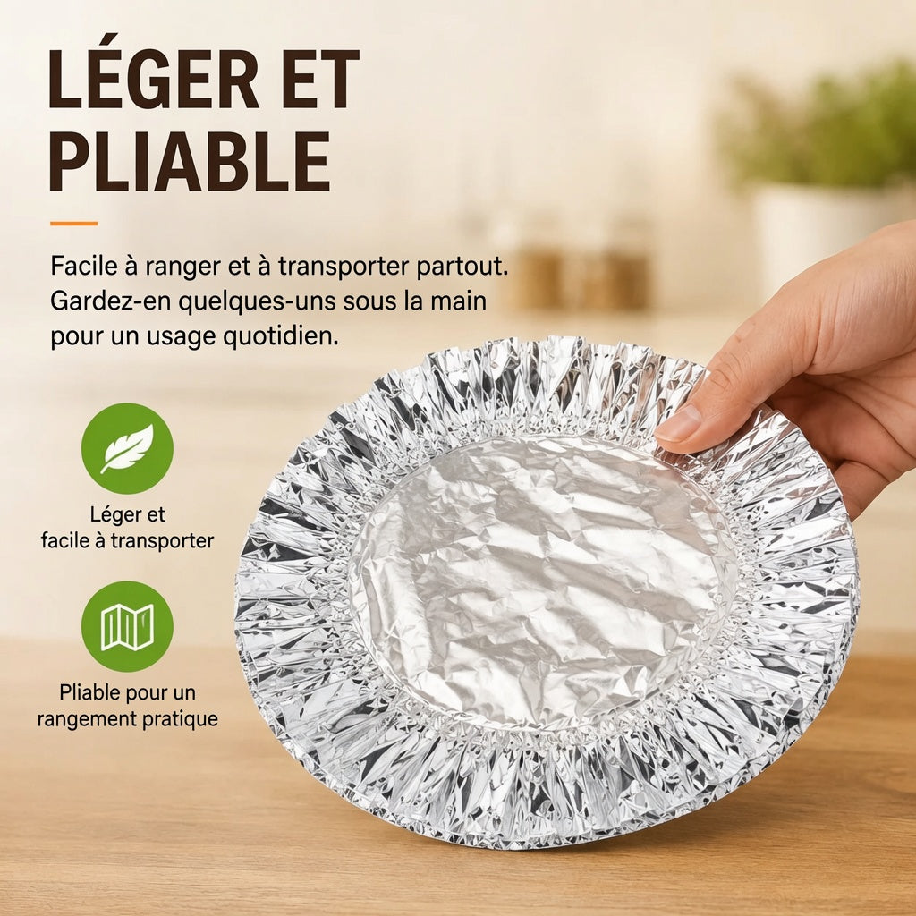 🚀🍳| Billhol®Couverture isotherme en aluminium pour plats et table de salle à manger