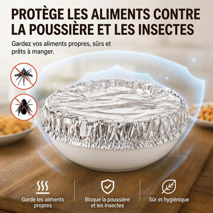 🚀🍳| Billhol®Couverture isotherme en aluminium pour plats et table de salle à manger