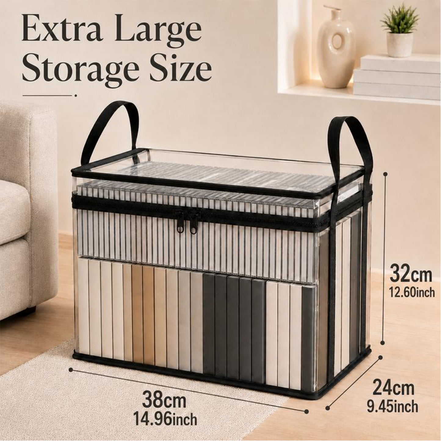 👑DERNIER JOUR 2 ACHETÉS = 1 OFFERT!!💕SVOZK®🇫🇷 Sac de Rangement Transparent – Grand Format, Anti-Poussière & Anti-Humidité avec Poignée✨L'Organisateur Tout-en-Un Ultime pour Vêtements, Jouets, Livres, Peluches & Absolument Tout ! 🧸📚👕🧦