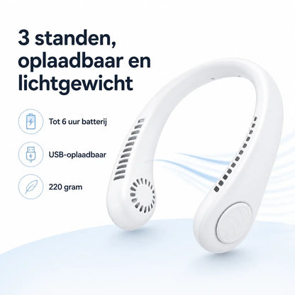 ❄️ Billhol® | Ventilateur de cou - Ventilateur portable rechargeable pour un refroidissement instantané !|❄️🎁 DERNIER JOUR : -70 % DE RÉDUCTION
