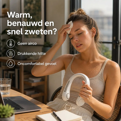 ❄️ Billhol® | Ventilateur de cou - Ventilateur portable rechargeable pour un refroidissement instantané !|❄️🎁 DERNIER JOUR : -70 % DE RÉDUCTION