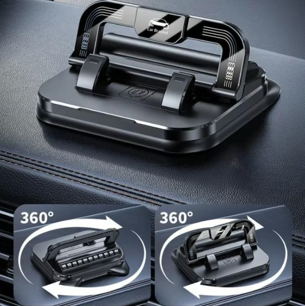 🚀REBYIPO®Support de téléphone pour voiture 🔄🚗 |  Orientable à 360° · Verrouillage à une main en 0,1 s · Antidérapant et n'abîme pas le tableau de bord · Étanche et résistant aux taches