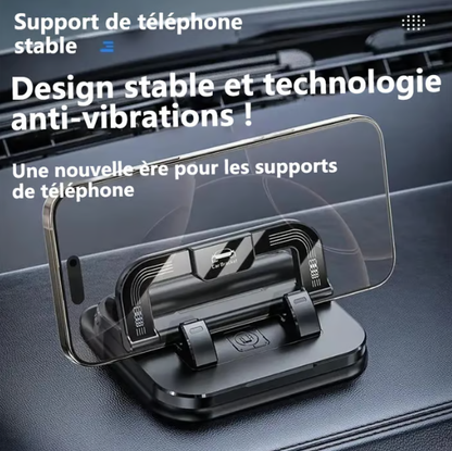 🚀REBYIPO®Support de téléphone pour voiture 🔄🚗 |  Orientable à 360° · Verrouillage à une main en 0,1 s · Antidérapant et n'abîme pas le tableau de bord · Étanche et résistant aux taches