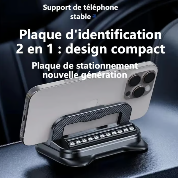🚀REBYIPO®Support de téléphone pour voiture 🔄🚗 |  Orientable à 360° · Verrouillage à une main en 0,1 s · Antidérapant et n'abîme pas le tableau de bord · Étanche et résistant aux taches