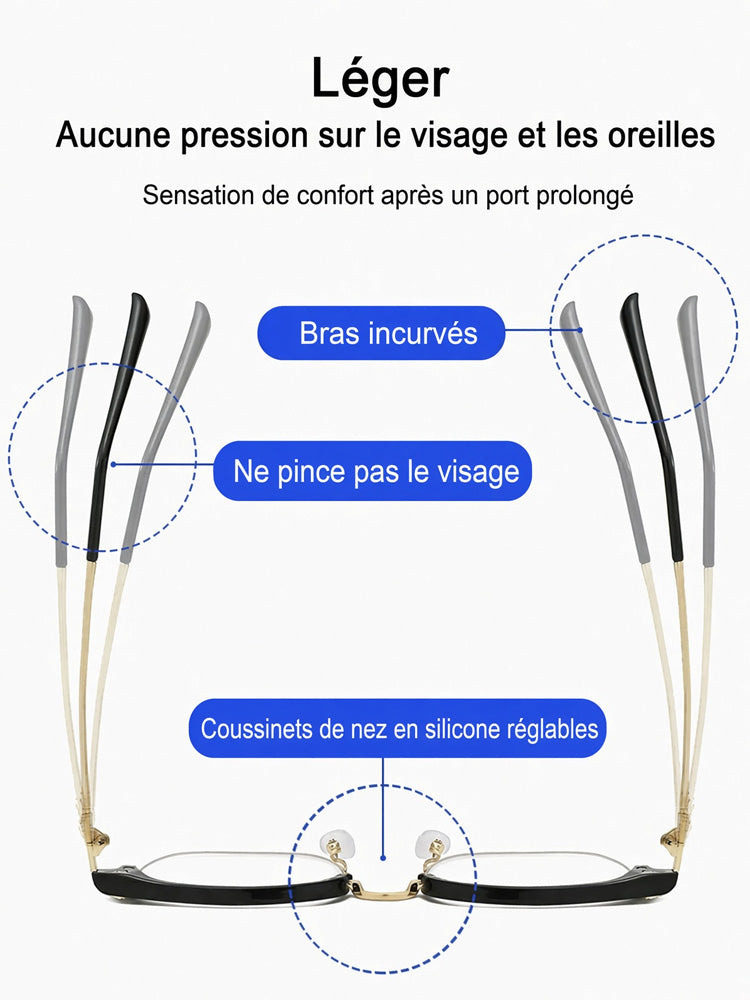 🔥Vente Flash🔥👓Oneswear® Lunettes de vue presbytes ultra-légères anti-lumière bleue（-69 %）