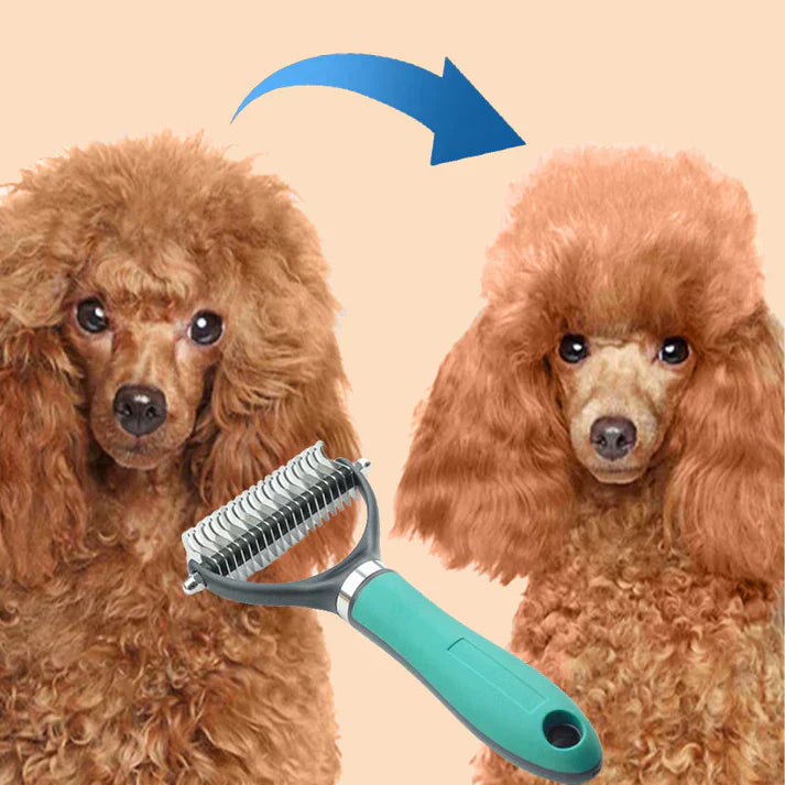 ⏰⏰🔥DERNIER JOUR DE PROMO : 🐕‍🦺Peigne de toilettage double face pour chiens et chats🐾