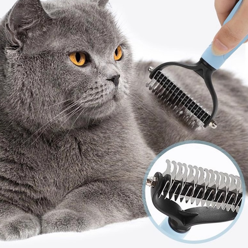 ⏰⏰🔥DERNIER JOUR DE PROMO : 🐕‍🦺Peigne de toilettage double face pour chiens et chats🐾