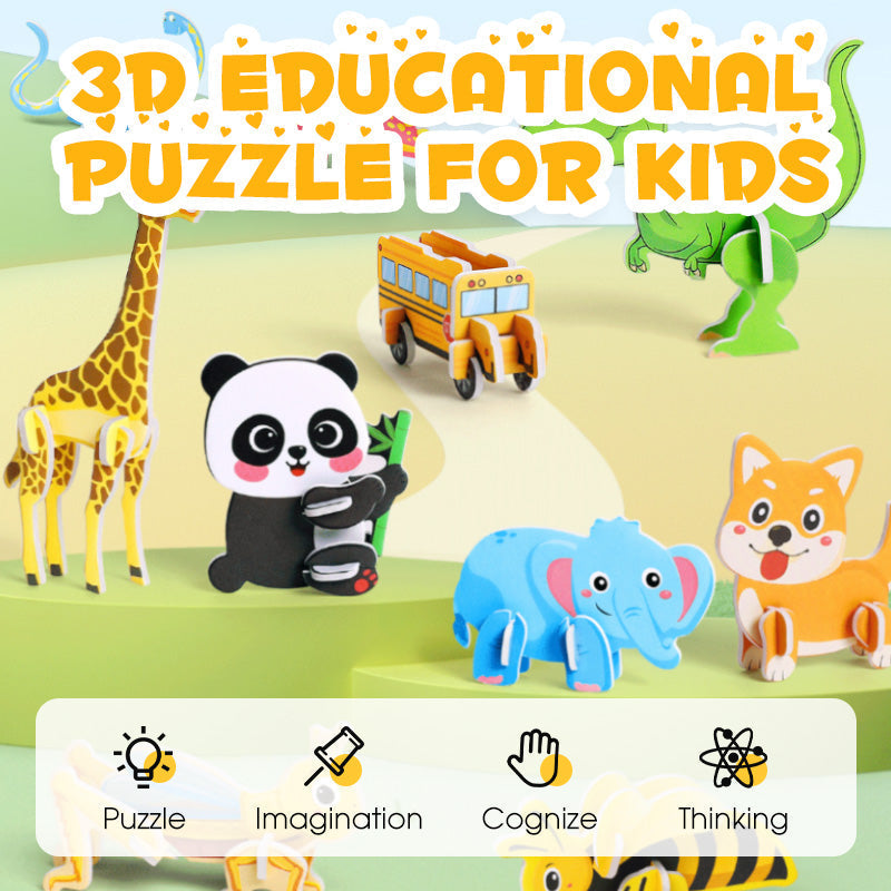 🎁🦄Billhol® Puzzle 3D Éducatif pour Enfants📚💎|🎁 DERNIER JOUR : -70 % DE RÉDUCTION