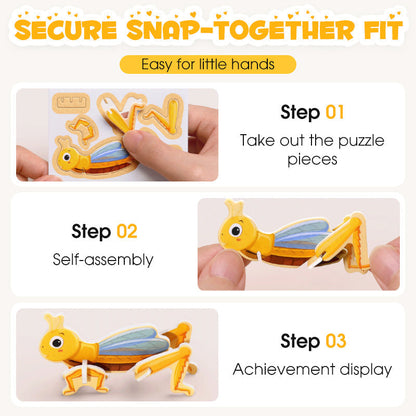 🎁🦄Billhol® Puzzle 3D Éducatif pour Enfants📚💎|🎁 DERNIER JOUR : -70 % DE RÉDUCTION